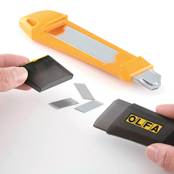 OLFA DL-1 Hazneli ve Bıçak Kırma Mekanizmalı Geniş Maket Bıçağı - Thumbnail