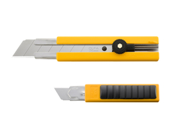 OLFA H-1 Kaymaz lastik saplı Ekstra Ağır Sanayi Tipi Maket Bıçağı - Thumbnail
