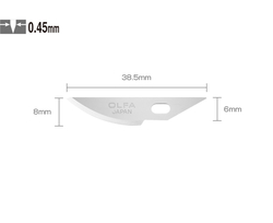 OLFA KB4-R/5 Maket Bıçağı Yedeği (5'li Tüp) - Thumbnail