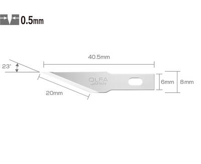 OLFA KB4-S/100 Maket Bıçağı Yedeği (100'lü Tüp)