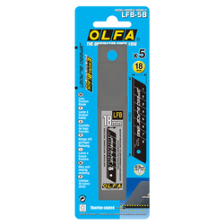 OLFA LFB-5B Florin Kaplı Geniş Maket Bıçağı Yedeği (5 li Tüp) - Thumbnail